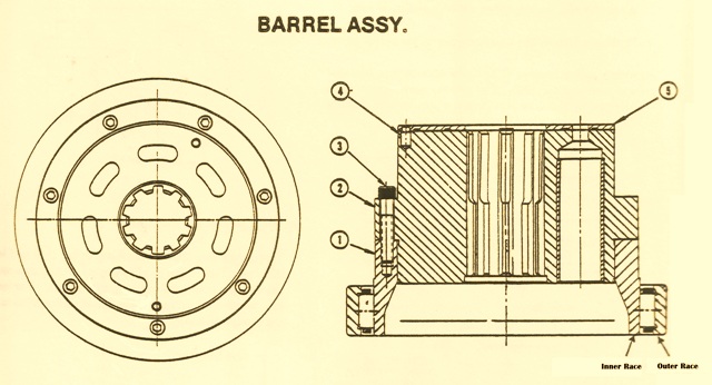 Denison Hydraulic Pump Barrel & Bearing Assy Part ll