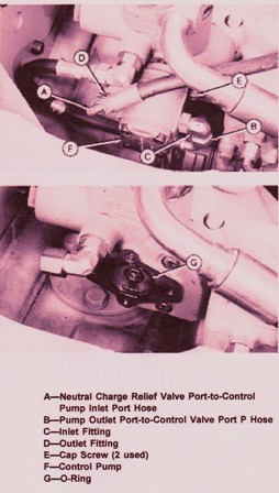 John Deere Hydraulic Crawler 755B – Control Pump Removal & Install