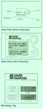 Sundstrand Sauer Danfoss Hydraulic Series 40 M46 – What the Codes Mean